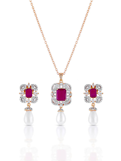 Rubelle Designer Pearl Necklace Set