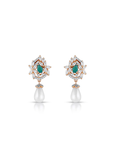 Aura Pearl Emerald Pendant Set