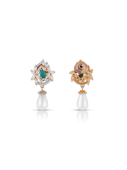 Aura Pearl Emerald Pendant Set