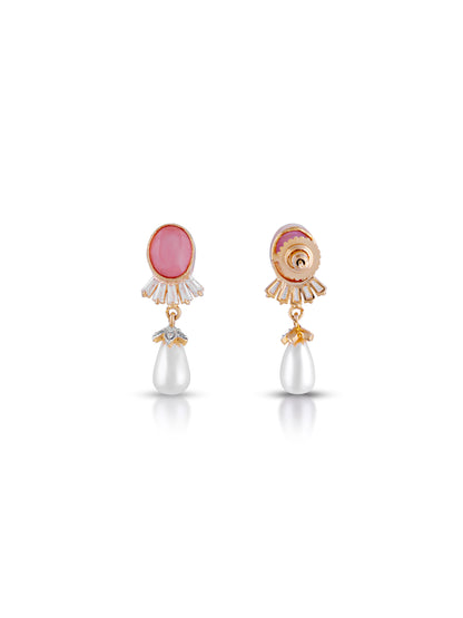 Sele Pearl Rose Pendant Set