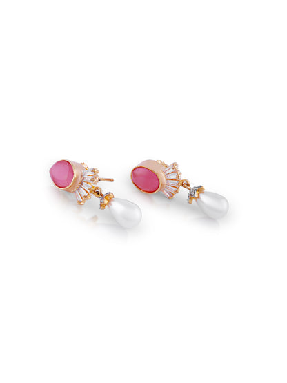 Sele Pearl Rose Pendant Set