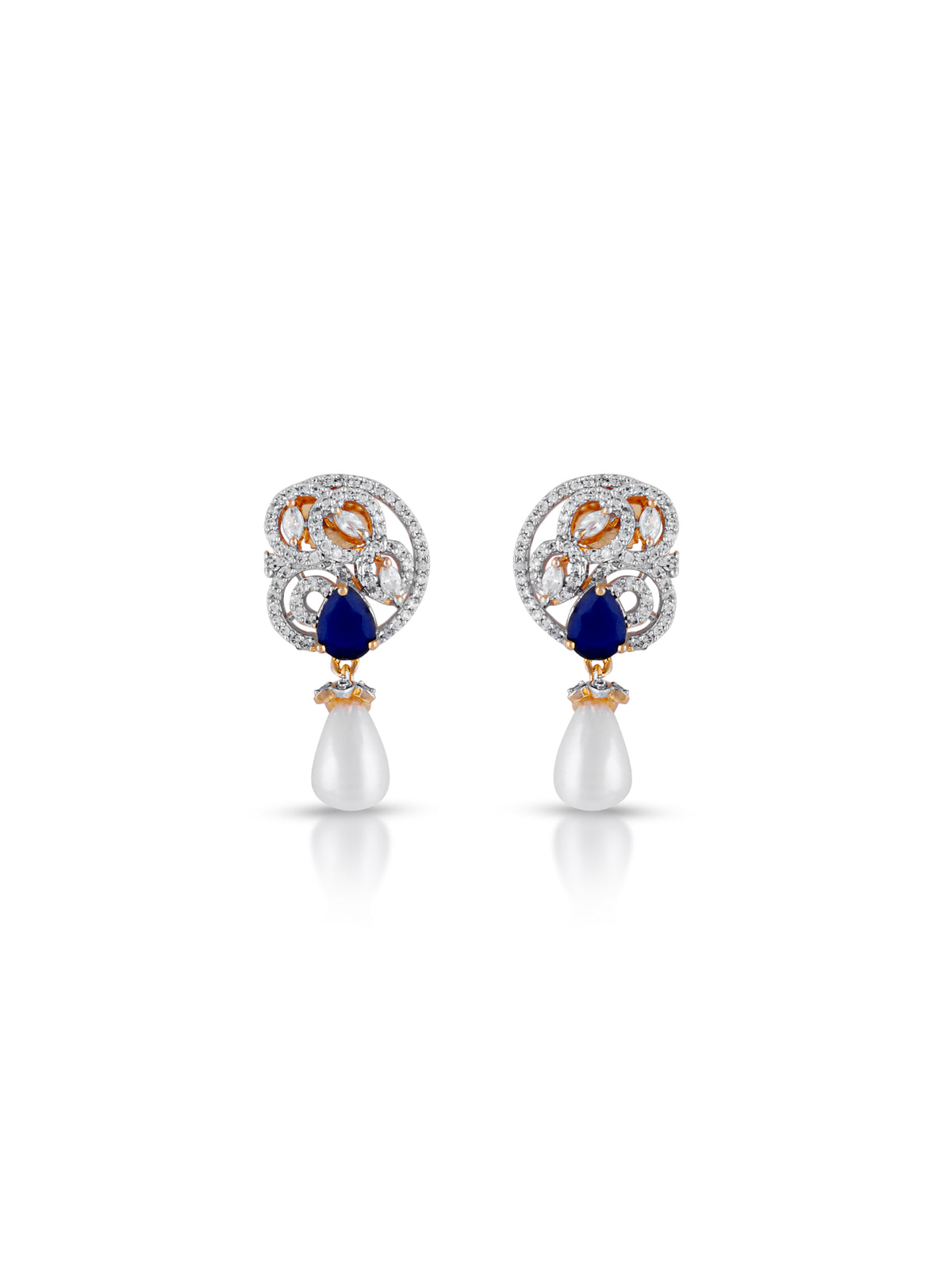 Celeste Pearl Sapphire Pendant Set