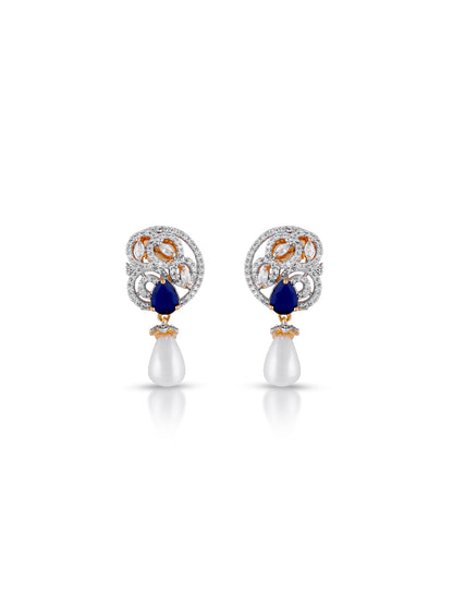 Celeste Pearl Sapphire Pendant Set