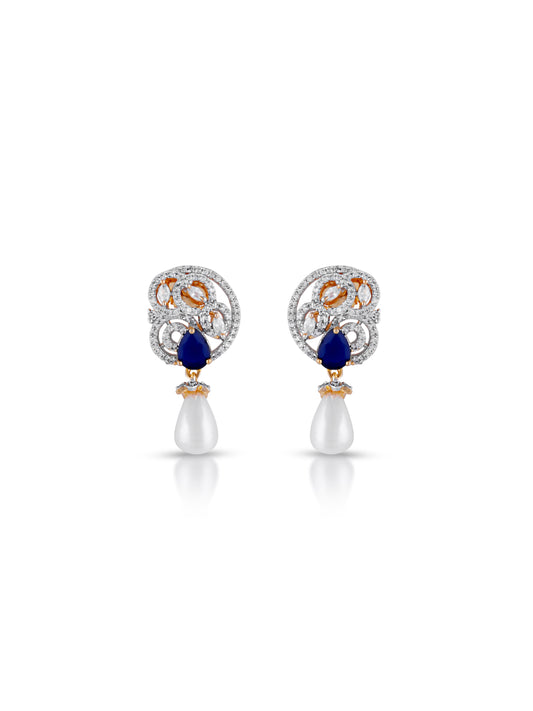 Celeste Pearl Sapphire Pendant Set