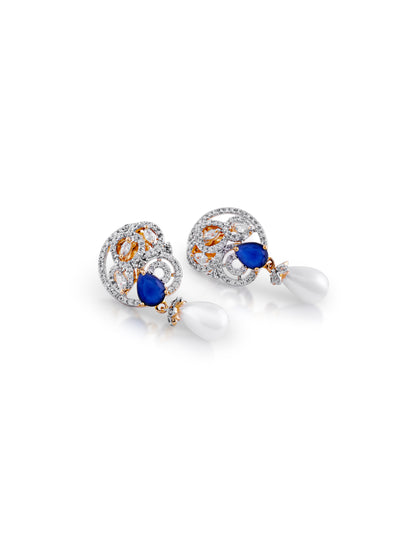 Celeste Pearl Sapphire Pendant Set