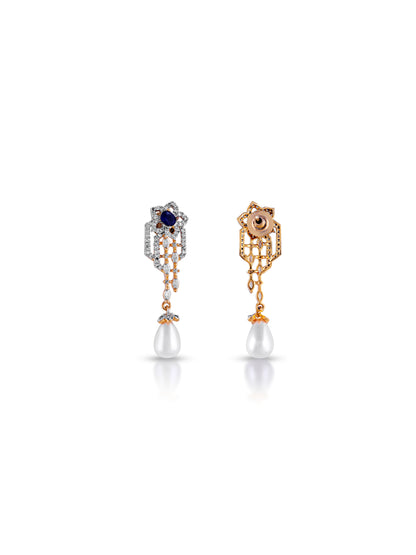 Cyra Pearl Sapphire Pendant Set