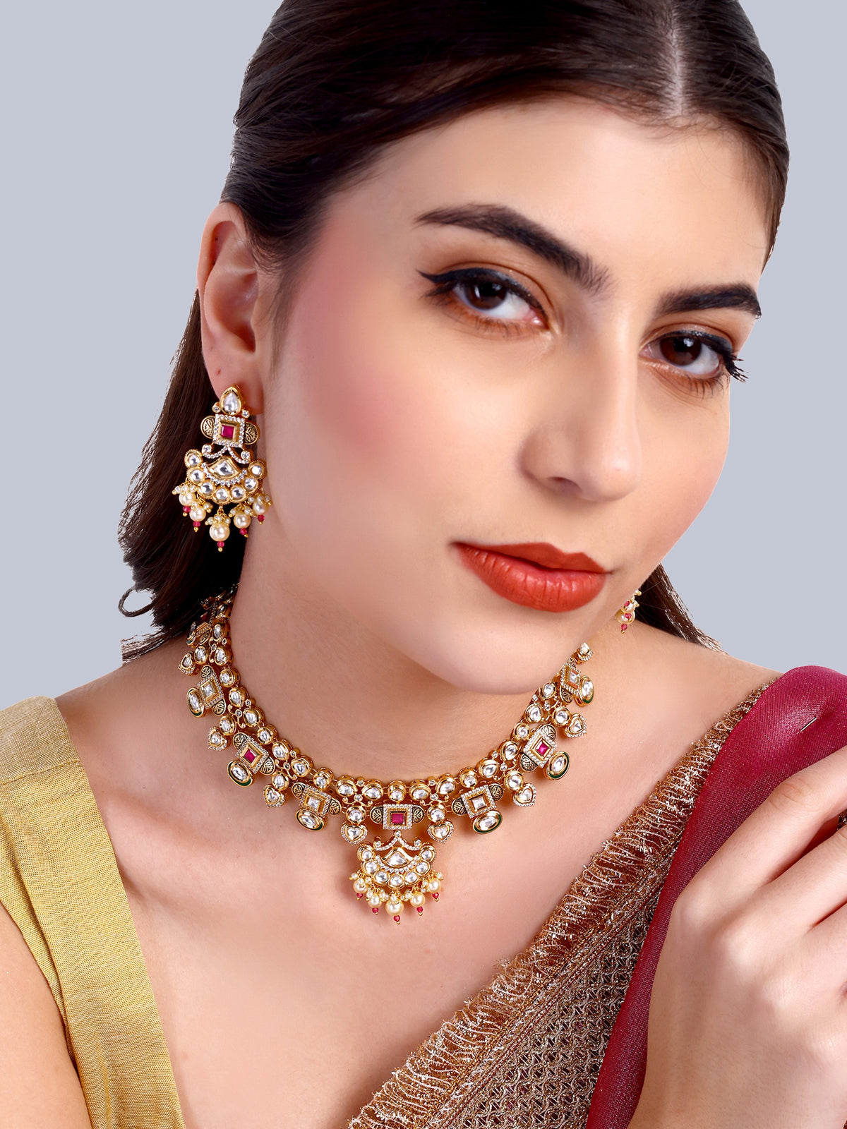Kundan Prabha Designer Necklace Set