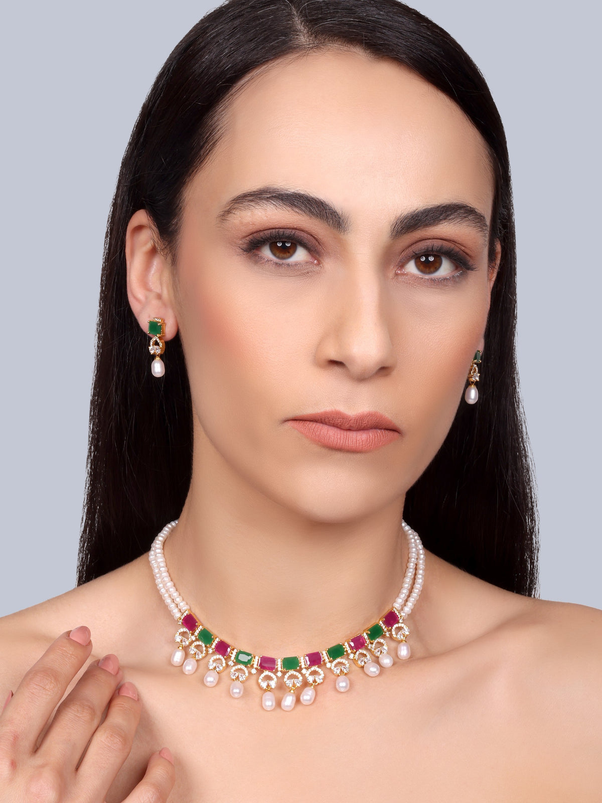 Regalia Designer Pearl Necklace Set