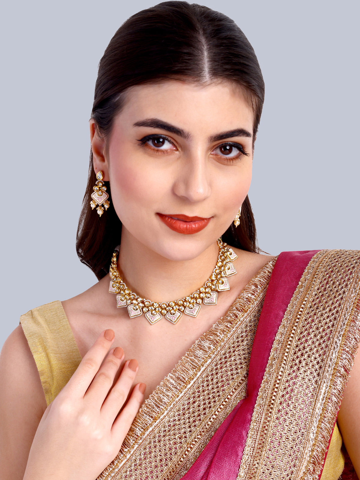 Padmini Bridal Kundan Designer Necklace Set