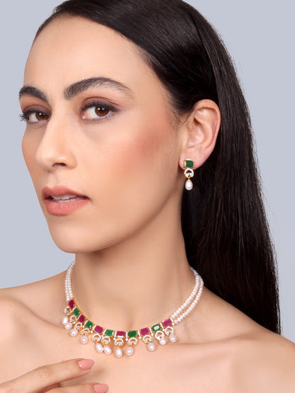Regalia Designer Pearl Necklace Set