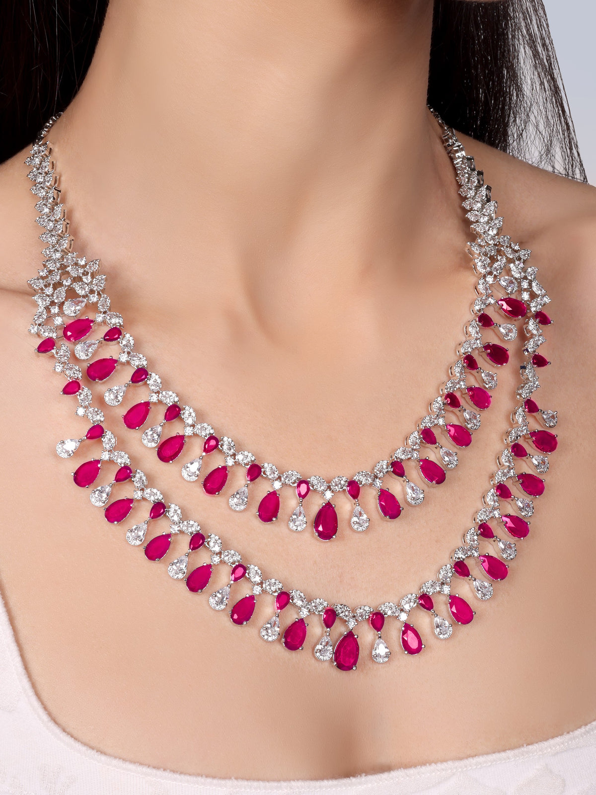Tara- Designer layered Necklace Set
