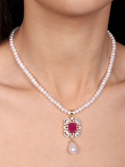 Rubelle Designer Pearl Necklace Set