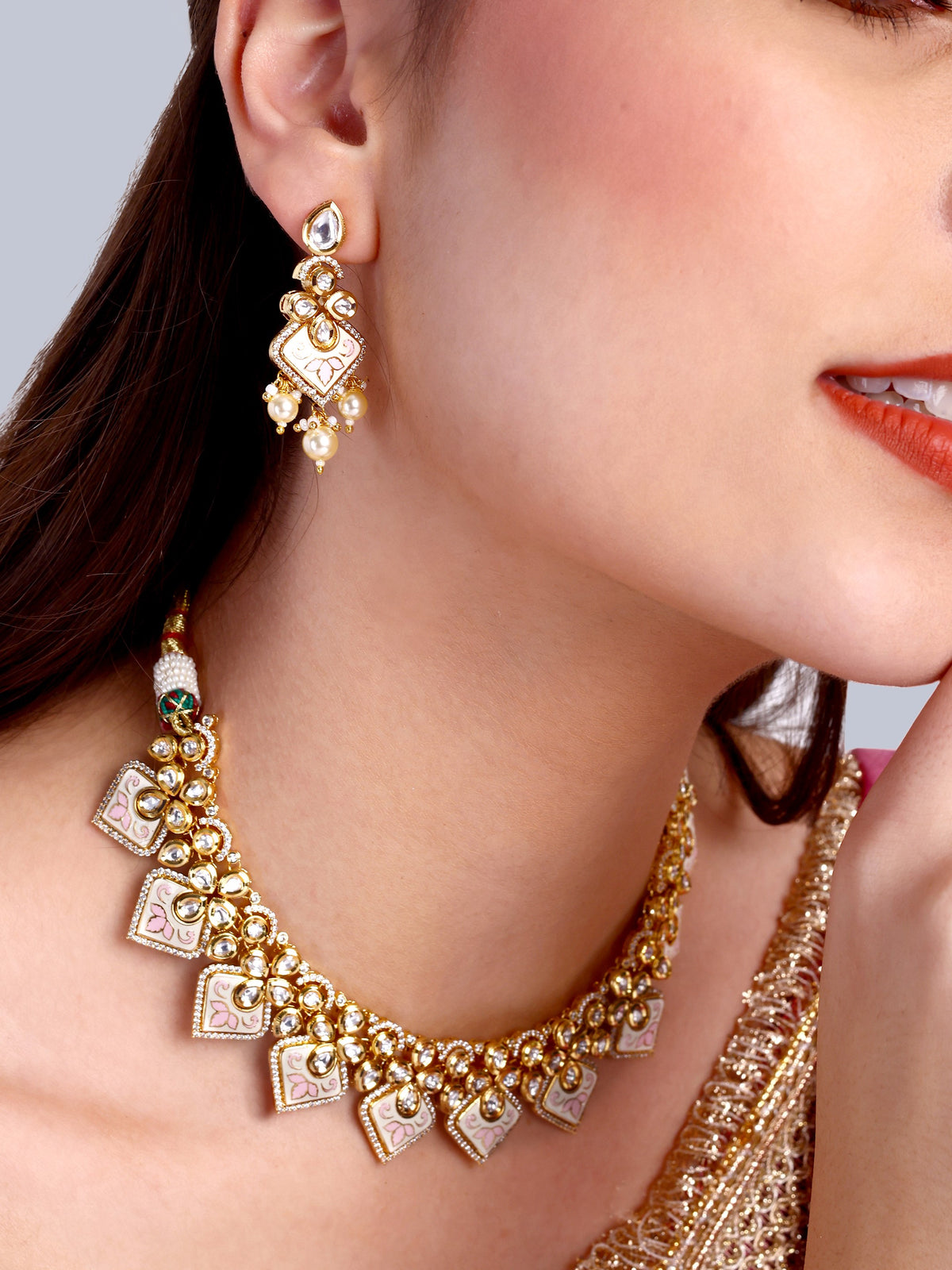 Padmini Bridal Kundan Designer Necklace Set