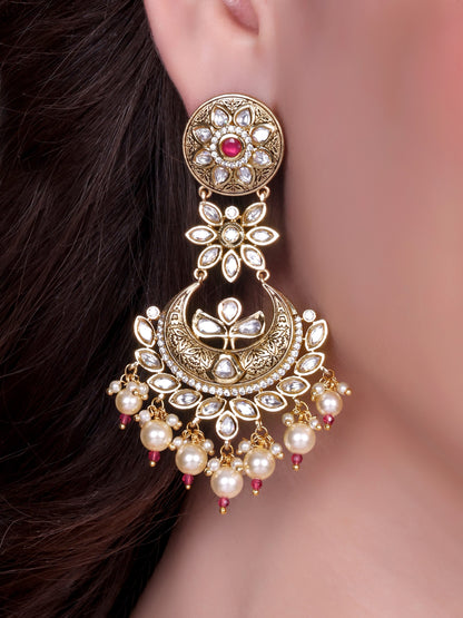 Mangalya Bridal Polki Choker Set (Ruby)