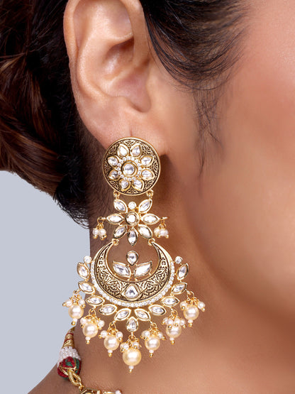 Mangalya Bridal Polki Choker Set (White)