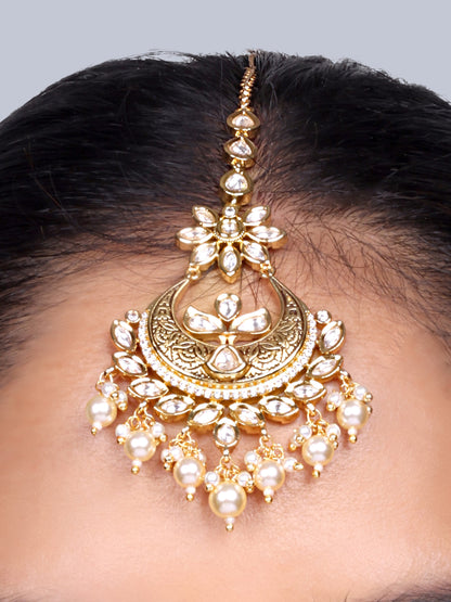 Mangalya Bridal Polki Choker Set (White)