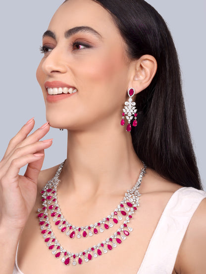 Tara- Designer layered Necklace Set